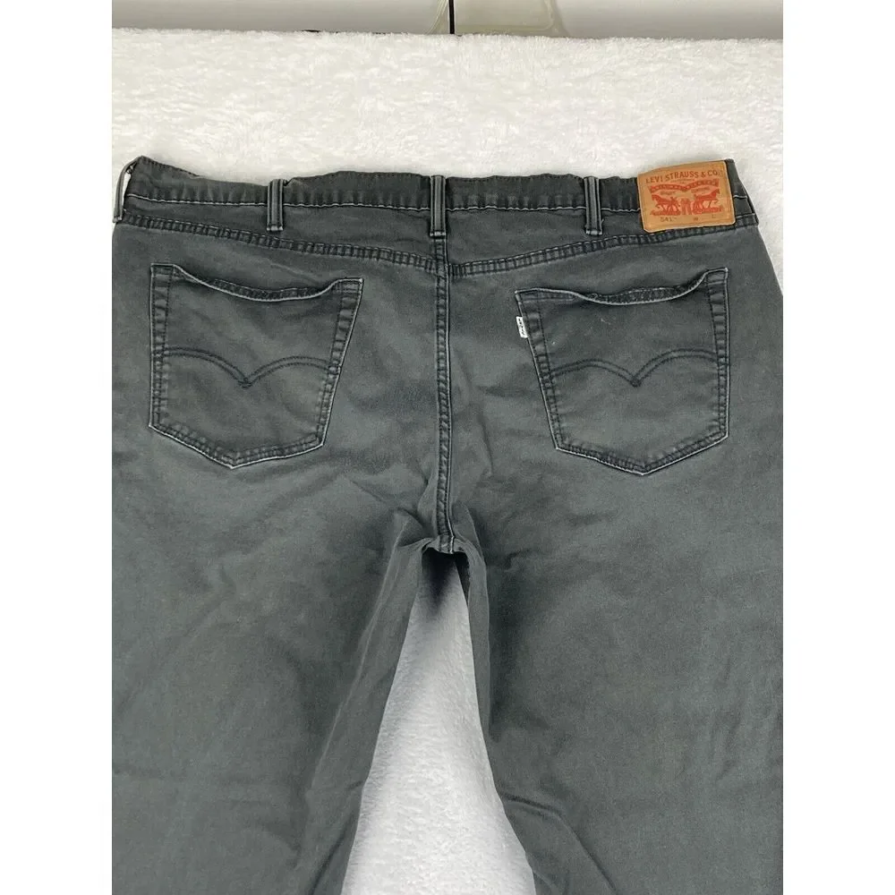 Levi's 541 Mens Jeans Gray Denim‎ Size 44x30 (43x29 Measured)